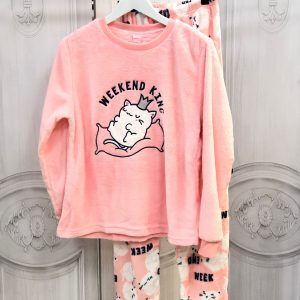 Pijama gatos rosa