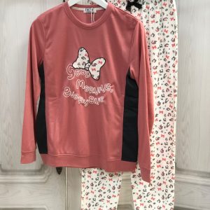 Pijama lazo rosa