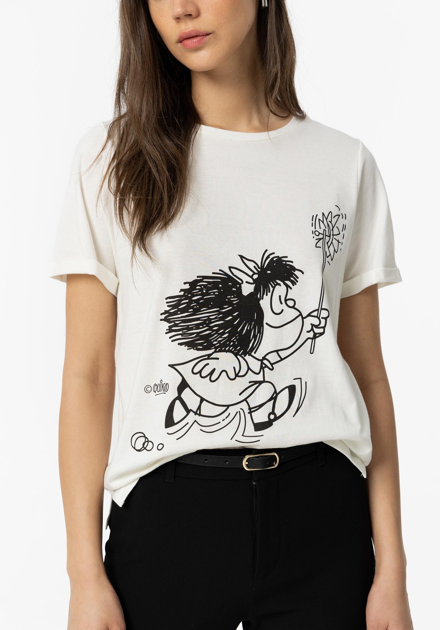 Camiseta Mafalda Blanco - Imagen 3