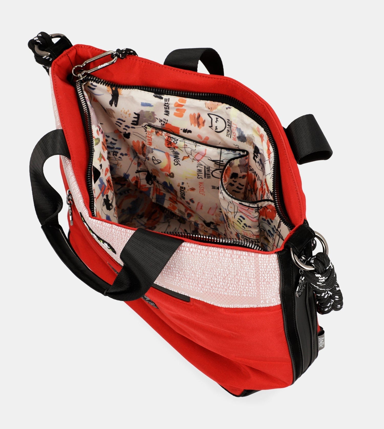 Bolso shopper rojo Nature Colors - Imagen 7