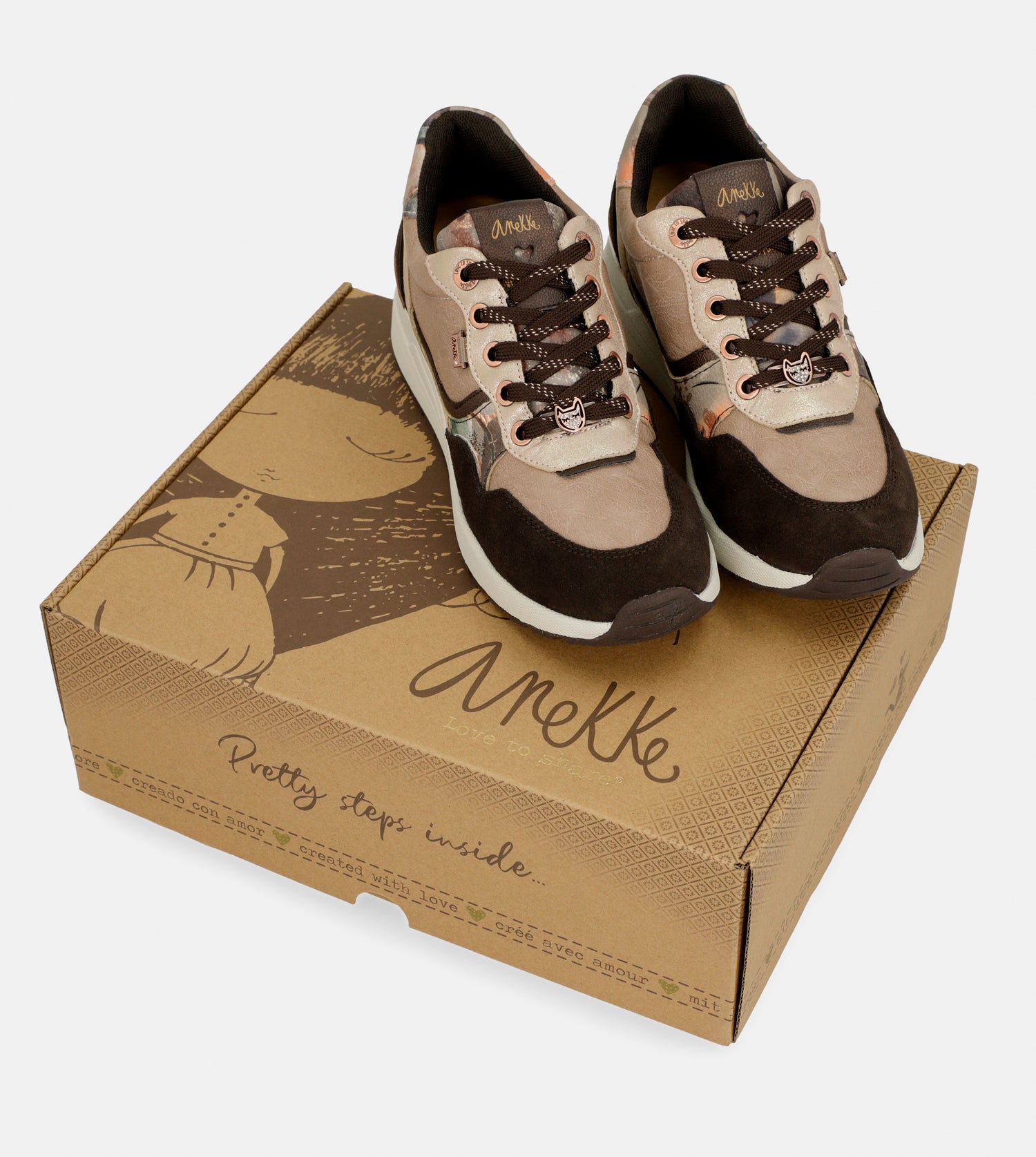 Deportivo con cuña marrón Padded - Imagen 5