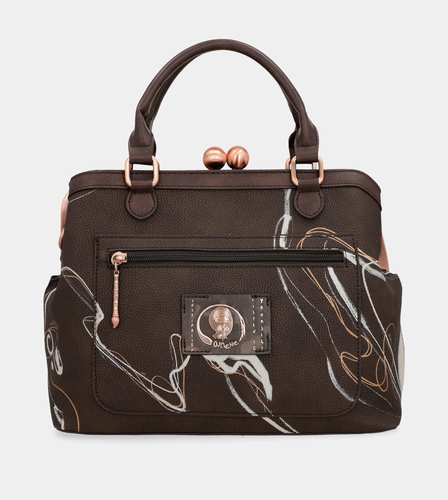 Bolso de boquilla marrón Nature Shodō - Imagen 4