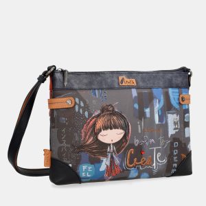 Bandolera estampada grande Contemporary