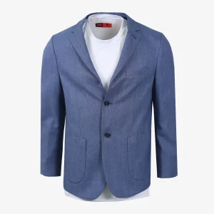 Chaqueta Casual Regular Azul Claro - Kosta Azul