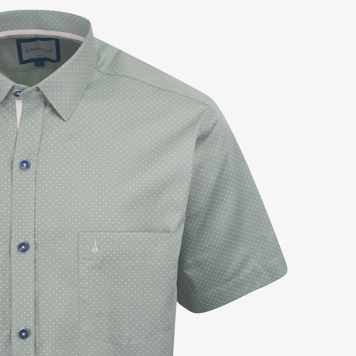 Camisa Sport Regular Verde Claro - Kosta Azul - Imagen 3