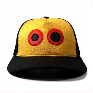 Gorra  Amarillo Visera Negro Ojos