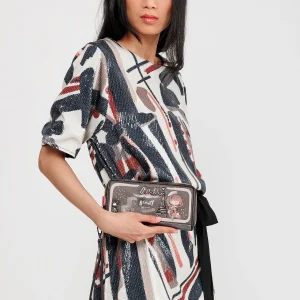 Billetero grande estampado RFID Mademoiselle