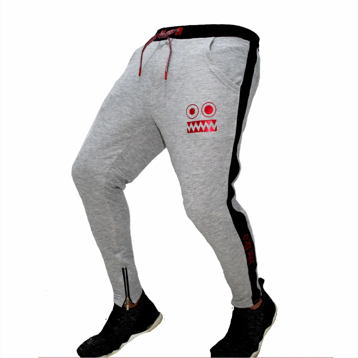 SUDADERA JOGGER GRIS CLARA