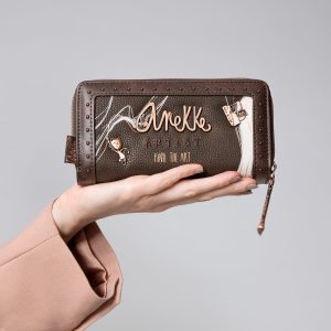 Billetero grande marrón RFID Nature Shodō