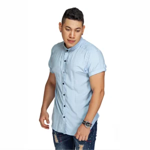 Camisa MC Azul Claro
